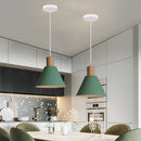 Axya Nordic Wood Pendant Lights Vintage Modern LED Hanging Lamp