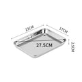 Axyaa Stainless Steel Baking Pan BBQ Grid Food Storage Tray Bakeware