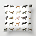 Axyaa Dog Print Cushion Cover 45X45CM Home Sofa Decor Pillow Case