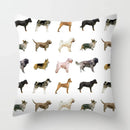 Axyaa Dog Print Cushion Cover 45X45CM Home Sofa Decor Pillow Case