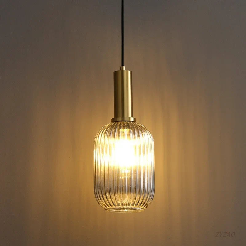 Axyaa Nordic Glass Pendant Lights for Bedroom and Kitchen