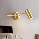 Axyaa Long Arm Wall Lamp in Black Gold - Ideal for Bedroom, Study, Living Room