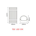 Axyaa Outdoor LED Wall Lights Modern Waterproof Aluminum Sconce Garden Lamps
