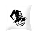 Axyaa Halloween Anime Polyester Cushion Cover Ghost Skull Pumpkin Throw Pillow