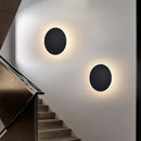 Axyaa Round LED Wall Light: Modern Living Room Decor Sconce Luminaire