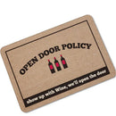 Axyaa Funny Wine Doormat for Home, Kitchen, Bathroom - Christmas Gift