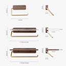 Axya Wooden Wall Shelf with Toilet Paper Towel Rack for Home Organization