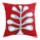 Axyaa Floral Embroidery Pillow Cover 45x45cm Soft Cozy Home Decor