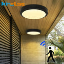 Axyaa LED Wall Lamps: Waterproof Round/Oval Outdoor Ceiling Light for Garden and Bathroom