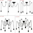 Axyaa Spider Chandelier Modern Pendant Lights E27 Industrial Ceiling Fixture