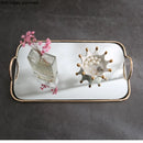 Axya Gold Oval Mirror Storage Tray for Jewelry and Small Items
