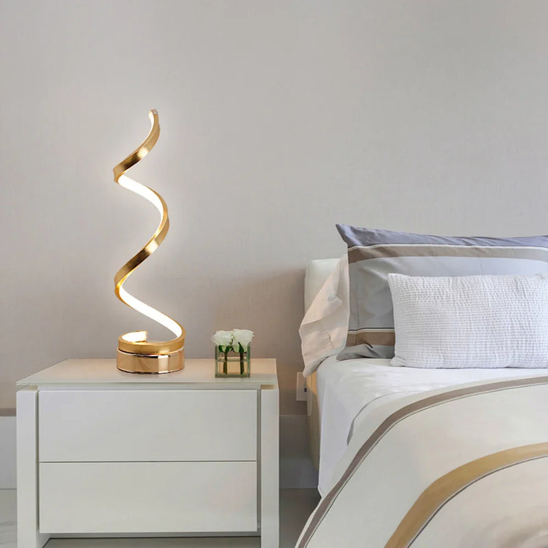 Axyaa Modern 15W LED Table Lamp with Remote Control - Nordic Desk Light for Bedroom and Study