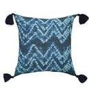Axyaa Ink Blue Tassel Cushion Cover for Home Decor Bedroom Living Room