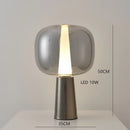 Axyaa Modern Glass LED Desk Lamp for Home & Office