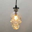 Axyaa Skull Clear Glass Pendant Lights - Retro Demon Evil Skeleton Lamp
