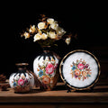 Axyaa Ceramic Vase Set for Home Decor - 3 Piece Wobble Plate Arrangement