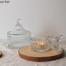 Axya Crystal Glass Aromatherapy Candle Holder & Jewelry Box