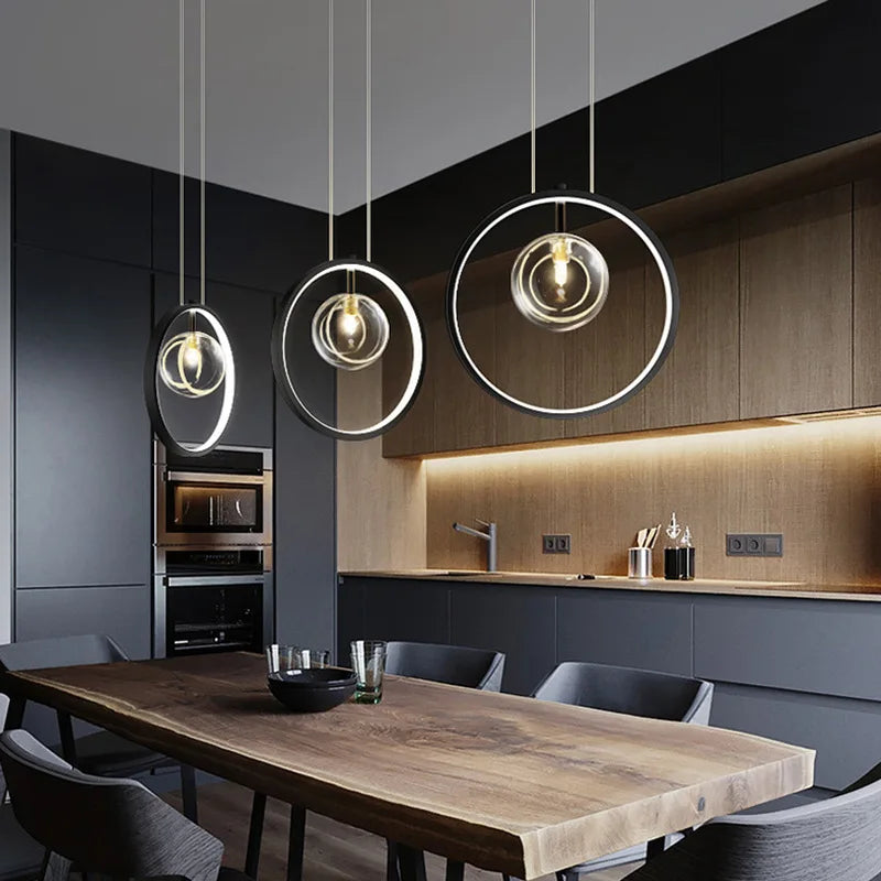 Axyaa Nordic Soap Bubble Glass Chandelier for Restaurant, Bar, Bedroom, Staircase