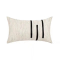 Axyaa Black Stripe Jaquard Cushion Cover for Home Decoration, 45x45cm/30x50cm