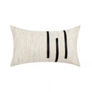 Axyaa Black Stripe Jaquard Cushion Cover for Home Decoration, 45x45cm/30x50cm