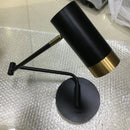 Axyaa Swing Arm Bedside Wall Lamp White Black Post-modern Led Reading Light E27