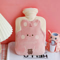 Axyaa Kawaii Bear Hot Water Bottle Plush: Cute, Reusable, Portable Warmers