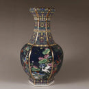 Axyaa Ancient Enamel Flower Bird Vase Collection - Home Desk Decor