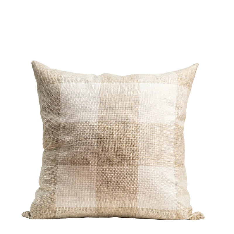 Axyaa Plaid Geometric Stripe Cushion Cover for Home Decor & Sofa Bed