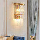 Axyaa Crystal Wall Lamp: Nordic Influencer-Style Light Luxury for Bedroom and Aisle Decor