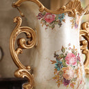 Axyaa European Resin Vase with Dried Flowers - Home Decor Ornaments