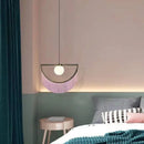 Axyaa Tassel Glass Ball Wall Lamp - Pink Nordic Design for Living Room Lighting