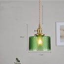 Axyaa Nordic Purple Glass LED Pendant Light, Modern Hanging Lamp for Bar, Bedroom, Dinning Room