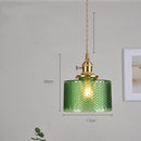Axyaa Nordic Purple Glass LED Pendant Light - Modern Hanging Lamp for Home and Hospitality