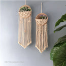 Axyaa Round Flower Pot Macrame Wall Hanging for Bohemian Room Decor