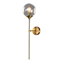 Golden Round Glass Ball Wall Lamp by Axyaa: Nordic Design LED Wall Lights