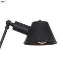 Axyaa Black Single Swing Arm Wall Light - Industrial Vintage Wall Lamp Sconce