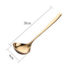 Axyaa Long Handle Soup Spoon - Stainless Steel Cutlery Dinnerware