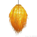 Axyaa Bamboo Weave Pendant Lamp: Creative Rattan Hanging Light for Bedroom and Teahouse