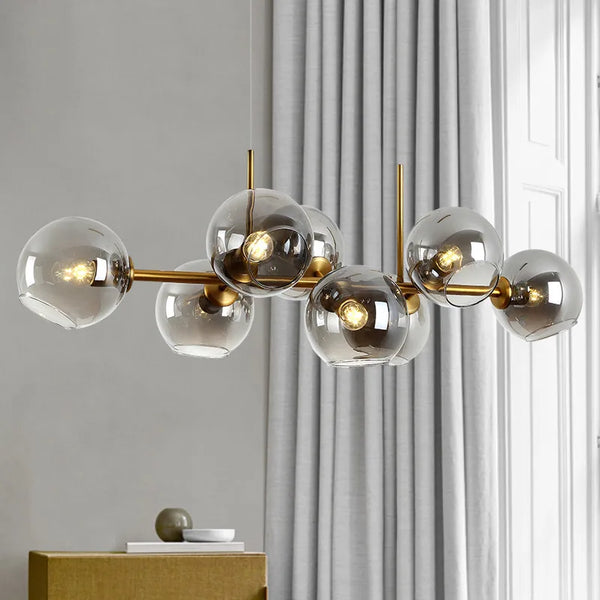 Contemporary Axya Glass Ball Pendant Lights for Dining Room Kitchen Home Decor