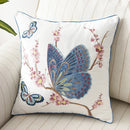 Axyaa Floral Country Style Butterfly Cushion Cover, 45x45cm, Home Decoration