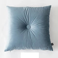 Axyaa Soft Velvet Button Cushion in Pink/Blue, 45x45cm
