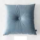 Axyaa Soft Velvet Button Cushion in Pink/Blue, 45x45cm