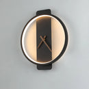 Axyaa LED Wall Clock Lamp Modern Wall Light Fixture