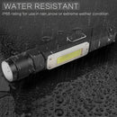 Axya Double Head Twisting Tactical Flashlight	with 5 Modes, USB Rechargeable & Clip