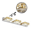 Axya Round LED Mirror Light with Crystal Wall Lamps
