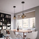 Axyaa Retro Glass Pendant Light for Dining Room, Restaurant, Bar - Staircase Hanging Lamp