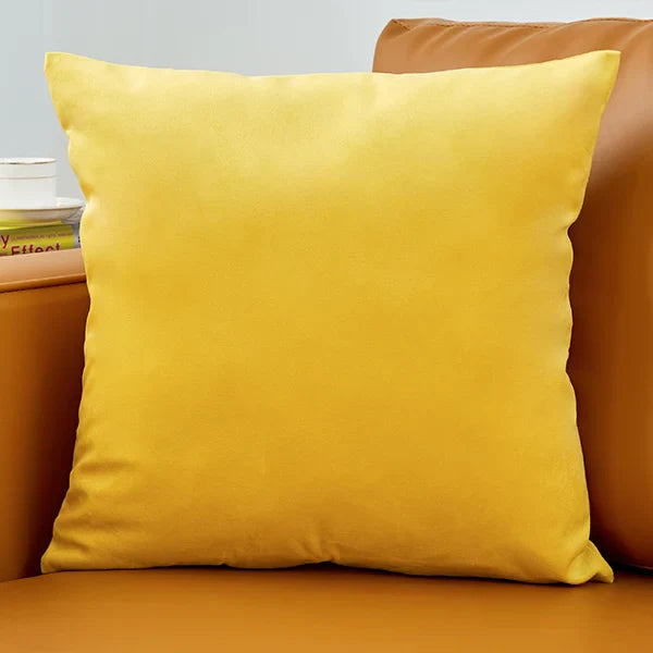 Axyaa Luxury Velvet Beige Cushion Cover for Elegant Home Decor