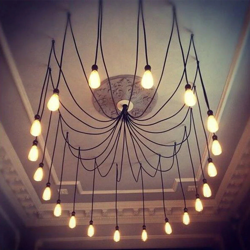 Axyaa Retro Spider Pendant Lights for Home Decoration