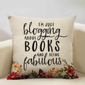 Axyaa Life Beautiful Words Linen Cushion Cover 45x45cm Luxe Bedroom Decor