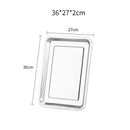 Axyaa Stainless Steel Metal Tray Fruit Serving Plate Kitchen Tool